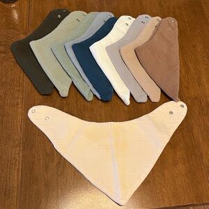Konssy Muslin Baby Bibs 10 Pack